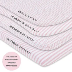 Ely's & Co. Baby Fitted Waterproof Sheet Set 100% Combed Jersey Cotton Mauve Pink Stripes & Splash 13 Ely's & Co. Baby Fitted Waterproof Sheet Set 100% Combed Jersey Cotton Mauve Pink Stripes & Splash -Bedding Shop GUEST 0268fd22 8498 48e5 9acd c360d889ee0c