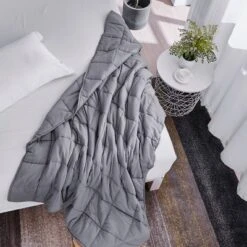 48" X 72" 12lbs Microfiber Weighted Blanket Gray - Pur Serenity -Bedding Shop GUEST 048d3aa7 2706 47e2 b4c8 3a975704d3b3