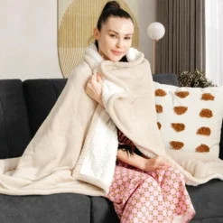 Tangkula Electric Blanket Heated Throw, Flannel Double Side Heating Blanket 50"x60" W/ 5 Heating Levels, Washable Cover White 13 Tangkula Electric Blanket Heated Throw, Flannel Double Side Heating Blanket 50"x60" W/ 5 Heating Levels, Washable Cover White -Bedding Shop GUEST 04bea531 9c4c 4f75 9511 a9dd2a5001c5