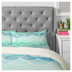 Green Wonder Forest Mermaid Scales Comforter Set - Deny Designs -Bedding Shop GUEST 0565bb54 453b 4410 a245 c28405c2737b