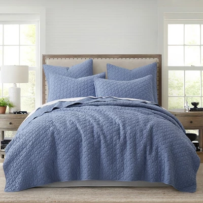 Rowan Blue Euro Sham 2pk - Levtex Home 4 Rowan Blue Euro Sham 2pk - Levtex Home - Image 2