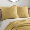 Mills Waffle Ochre Euro Sham Set Of 2- Levtex Home -Bedding Shop GUEST 0799bbef 2b40 4e58 a09b 7188e2fde035