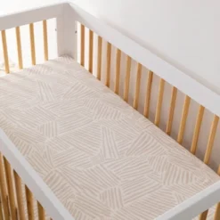 Babyletto Oat Stripe Muslin Crib Sheet