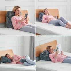 Cheer Collection Wedge Shaped Reading And TV Pillow With Adjustable Bolster -Bedding Shop GUEST 0ac6bfba fb41 49b5 9e93 d532e3e643ca
