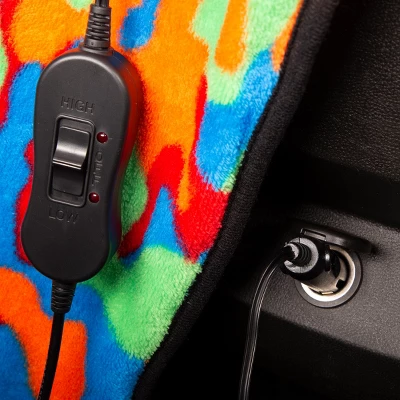 Heated Blanket - Ultra Soft Fleece Throw Powered By 12V Auxiliary Power Outlet For Travel Or Camping - Winter Car Accessories By Stalwart (Multi Camo) 4 Heated Blanket - Ultra Soft Fleece Throw Powered By 12V Auxiliary Power Outlet For Travel Or Camping - Winter Car Accessories By Stalwart (Multi Camo) - Image 2