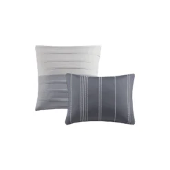 Boston Pleated Colorblock Comforter Bedding Set Gray -Bedding Shop GUEST 0d3c0bfa d863 4637 bad3 d98a66e519a9