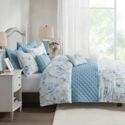 Elian Comforter And Coverlet Set Blue -Bedding Shop GUEST 0e3207f5 7cdf 4b8f bf07 d277dbb848e5
