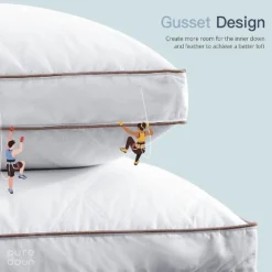 Peace Nest Natural Goose Feather And Down Sleeping 100% Cotton Pillow Cover Downproof Gusseted 2 Count 12 Peace Nest Natural Goose Feather And Down Sleeping 100% Cotton Pillow Cover Downproof Gusseted 2 Count -Bedding Shop GUEST 0f54586d 3604 466e 8d87 3951de894110