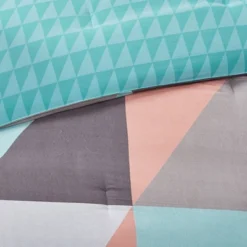 Queen 8pc Zuri Reversible Complete Bed Set Includes Sheets - Aqua -Bedding Shop GUEST 12ac4086 c2d1 44b8 a510 dfa3056b9027