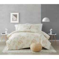 Vivian Floral Duvet Cover Set Ivory - Brooklyn Loom -Bedding Shop GUEST 13caa2d5 7901 4628 96d5 f4b6faddee58