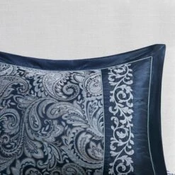 Martha Jacquard Comforter Set Navy - Madison Park -Bedding Shop GUEST 16a6b1d7 8e8b 48bf a7c1 253af695d555
