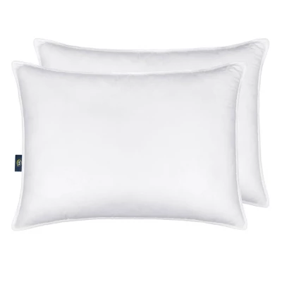 2pk Down Illusion Medium Bed Pillow - Serta 7 2pk Down Illusion Medium Bed Pillow - Serta - Image 5