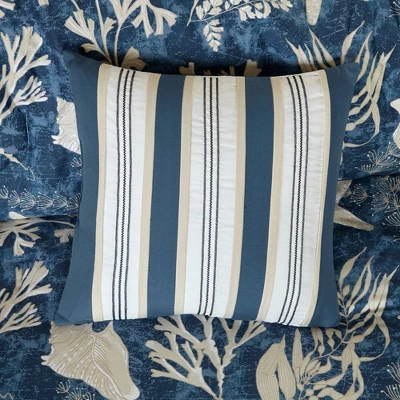 Blue Bedford Cotton Sateen Comforter Set 9 Blue Bedford Cotton Sateen Comforter Set - Image 7