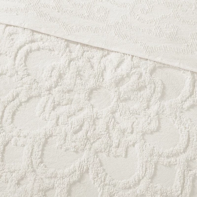 3pc Cecily Cotton Medallion Fringe Coverlet Set 8 3pc Cecily Cotton Medallion Fringe Coverlet Set - Image 6