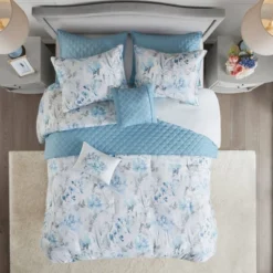 Elian Comforter And Coverlet Set Blue -Bedding Shop GUEST 1df3927d 654a 443b b763 c6392d41457a
