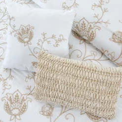 Modern Threads Marie Claire 8 Piece Willow Embroidered Botanical Comforter Set. -Bedding Shop GUEST 1e629777 aa88 491c a8dd 454cc59af4d0