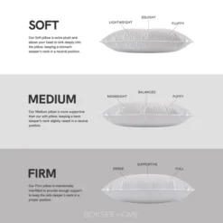 2 Pack Medium White Duck Feather & Down Bed Pillow | BOKSER HOME -Bedding Shop GUEST 21b7fc75 9380 4d16 900a 5501e807c4d6