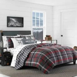 Willow Plaid Reversible Comforter Set - Eddie Bauer