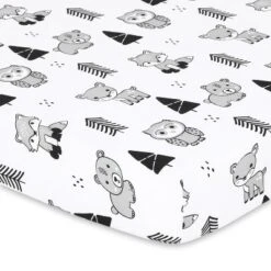 The Peanutshell Mini Crib Sheet Set - 3 Pack - Multiuse For Pack N Play, Playard, Playpen, Mini Crib - Woodland Animals -Bedding Shop GUEST 23a270ee cd3f 430b b780 3383871a5a1d