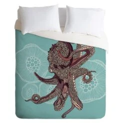 Octopus Bloom Lightweight Duvet Cover - Deny Designs® -Bedding Shop GUEST 2725be10 212b 4097 925b bae4d59f5aa7
