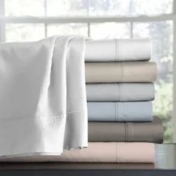 400 Thread Count Wrinkle Free Cotton Solid Sheet Set - Purity Home -Bedding Shop GUEST 273c5878 bfab 4992 b2ae 745143020b1e