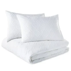 Ogee Solid Duvet Set White - Microsculpt -Bedding Shop GUEST 276ca56c 24e4 44ec badc 4402573c13c2