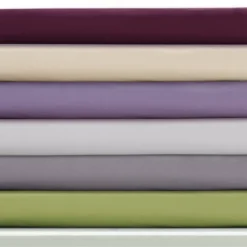 3pc 350 Thread Count Cotton Percale Solid Duvet Cover Set - Tribeca Living