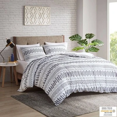 3pc Rhea Cotton Jacquard Mini Comforter & Sham Set 10 3pc Rhea Cotton Jacquard Mini Comforter & Sham Set - Image 8