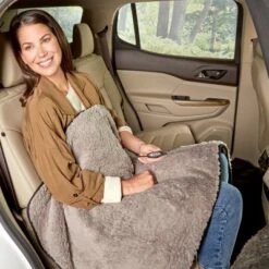 Heated Blanket 2-Pack - USB-Powered Fleece Throw Blankets For Travel, Home, Office, Or Camping - Winter Car Accessories By Stalwart (Gray) -Bedding Shop GUEST 2e6e12d1 b36b 479a 9ab6 5165c487f6da