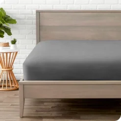 400 Thread Count Organic Cotton Sateen Fitted Sheet By Bare Home -Bedding Shop GUEST 2ea4e88e 927a 45e3 94b6 7b22435e8447