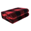 1 Pc 100% Microfiber Polyester Fabric Plaid Buffalo Soft Fleece For Sofa Bed Blankets - PiccoCasa -Bedding Shop GUEST 326efa22 0e06 470a 981f 0a80d87cc35e