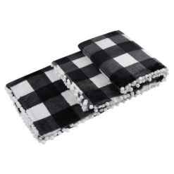 PiccoCasa Plaid Throw Blanket With Pom Poms Tartan Checkered Fleece Blanket 15 PiccoCasa Plaid Throw Blanket With Pom Poms Tartan Checkered Fleece Blanket -Bedding Shop GUEST 33e90fc6 e416 425a 9c62 0f16e21936a9