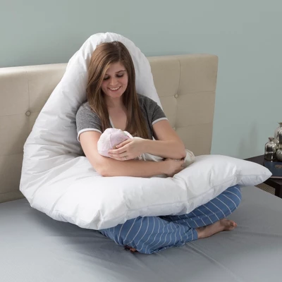 Bluestone Full Body Contour U Pillow - Great For Pregnancy - White 6 Bluestone Full Body Contour U Pillow - Great For Pregnancy - White - Image 4