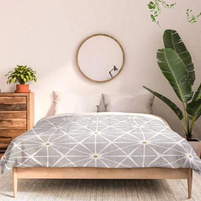 Luminous Stone Heather Dutton Comforter Set Gray/White - Deny Designs 4 Luminous Stone Heather Dutton Comforter Set Gray/White - Deny Designs - Image 2