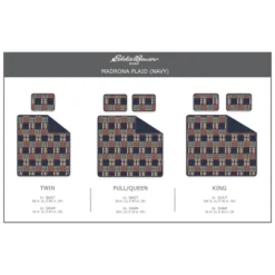 Eddie Bauer Madrona 100% Cotton Quilt Set Blue -Bedding Shop GUEST 355cb510 9fcf 4d09 bd5d ca3412ac591c