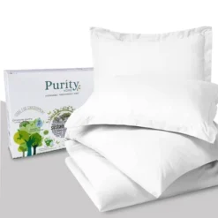 Purity Home 3pc 400 Thread Count Cotton Percale Duvet Set -Bedding Shop GUEST 36195dac 041a 4d1e a6dc e404e7d01075