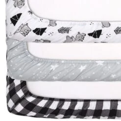 The Peanutshell Mini Crib Sheet Set - 3 Pack - Multiuse For Pack N Play, Playard, Playpen, Mini Crib - Woodland Animals -Bedding Shop GUEST 36391b1a b61c 4c63 a7ef cbc13c8c11e1