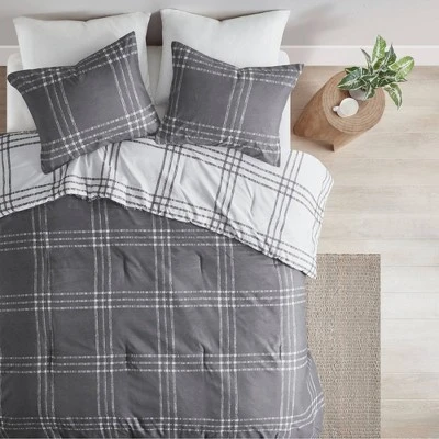 Intelligent Design 3pc Carter Plaid Reversible Comforter & Sham Set 6 Intelligent Design 3pc Carter Plaid Reversible Comforter & Sham Set - Image 4