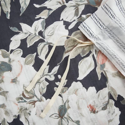 Sorrel Full/Queen 3pc Cotton Printed Reversible Coverlet Set Dark Blue 17 Sorrel Full/Queen 3pc Cotton Printed Reversible Coverlet Set Dark Blue - Image 15