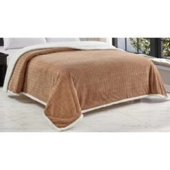 Jacquard Microplush Soft Premium Microplush Braided Blanket Taupe By Plazatex -Bedding Shop GUEST 37ec3c95 78e3 466b 812d b3012386ee53
