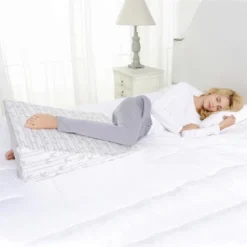 Memory Foam Wedge Sleeping Support Body Pillow, Removable Cover, White By Blue Nile Mills -Bedding Shop GUEST 38218a0e 3828 4158 b0f7 aa8b9bccb76c