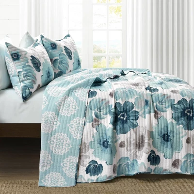 3pc Leah Quilt Set - Lush Décor 3 3pc Leah Quilt Set - Lush Décor