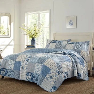 Laura Ashley Paisley Patchwork Quilt Set 3 Laura Ashley Paisley Patchwork Quilt Set