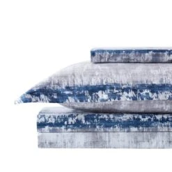 Southshore Fine Living Abstraction 100% Cotton 300 Thread-Count Sateen Extra-Deep Pocket Sheet Set -Bedding Shop GUEST 3af67be3 901c 446e 8674 24263dafae1f