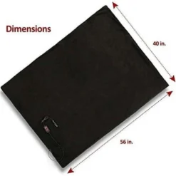 Zone Tech Car Travel Blanket – Black Premium Quality 12V Automotive Polar Fleece Material Great For Winter, Cold Days And Night Road Trips -Bedding Shop GUEST 3b8832bf 4342 40ef 8181 55db3ac8b7c3