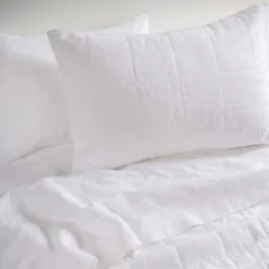 French Linen Quilted Sham Set | BOKSER HOME