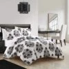 Chic Home Yazmin 7 Piece Duvet Cover Set Large Scale Floral Medallion Print Design Bed In A Bag Bedding Grey -Bedding Shop GUEST 3c2981b2 949e 4483 b6cd 3f7dc61fe231