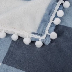 PiccoCasa Flannel Pom-Pom Tartan Checkered Fleece Throw Blanket 1Pc 11 PiccoCasa Flannel Pom-Pom Tartan Checkered Fleece Throw Blanket 1Pc -Bedding Shop GUEST 3c2ce717 d95a 4378 a58e 4e4b4f84dad0