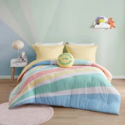 Erin Rainbow Sunburst Reversible Cotton Comforter Set Yellow -Bedding Shop GUEST 3f2b8532 0422 4f5e 8c48 5a1b9fdd8144