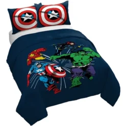 Saturday Park Marvel Comics Avengers Invincible 100% Organic Cotton Duvet Cover & Sham Set -Bedding Shop GUEST 3fc86e7a 05a8 4baf aa8f 268a38284c90